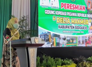 Ketua PKK Sidoarjo Resmikan Gedung Baru KPRI Delta Makmur