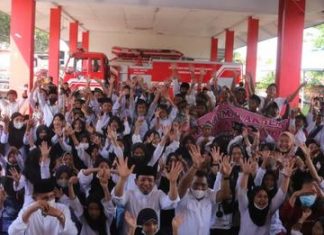 Damkar Gelar Edukasi Penanggulangan Bahaya Kebakaran Kepada Anak Usia Dini