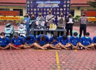 15 Terduga Pelaku Kejahatan Dibekuk Polres Rejang Lebong