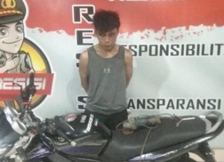 Aksi Mencuri Motor Vixion Ketahuan Warga, Pemuda 25 Tahun Diamankan Polsek Selebar