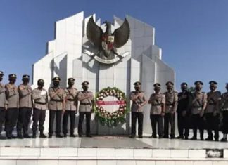 Mutasi dan Rotasi Personil Polri Yang Digelar Kapolda Bengkulu di Polres Kaur