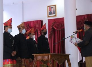 Bupati Seluma Mengukuhkan BMA Kabupaten Seluma Periode 2021-2026