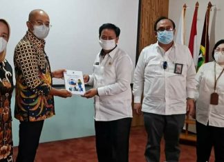 Bupati BS dan Kepala Dinas Perpustakaan Melaksanakan Koordinasi ke Perpustakaan Nasional Republik Indonesia