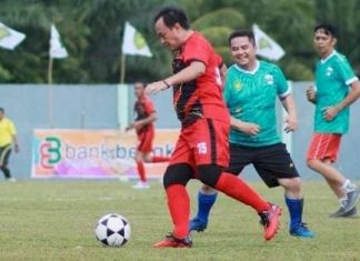 Laga Eksebisi Eksekutif VS Legislatif Meriahkan Pembukaan Turnamen Persiman