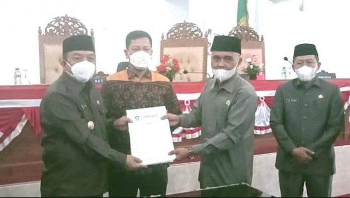 Rapat Paripurna DPRD Seluma Agenda Penandatanganan Kesepakatan Perda