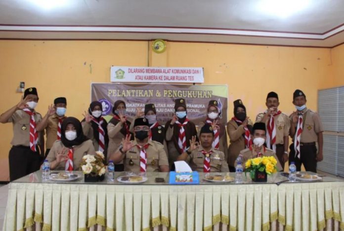 Pasca Dilantik, Rezza Minta Gudep SMAN 01 RL Lakukan Terobosan