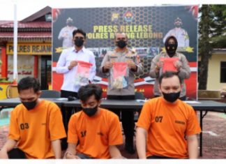 Beruntun, 3 Pria Simpan Sabu Ditangkap Polres Rejang Lebong