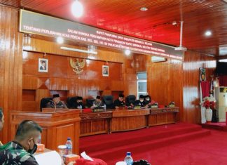 Bupati Sampaikan Nota Pengantar Terkait Raperda Perubahan Atas Perda Nomor 9 Tahun 2016 Tentang Susunan Perangkat Daerah