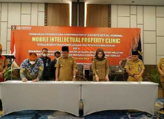 Pemkab BS Ikut Jalin MoU Dengan Kanwil Kemenhumham Bengkulu Terkait Perlindungan dan Penegakan Hukum Kekayaan Intelektual