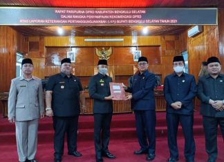 Paripurna LKPJ 2021, DPRD Harapkan Pemerintahan Bengkulu Selatan tetap dalam prosedur