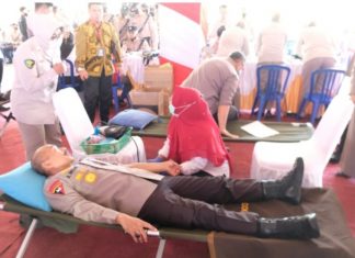 Jamin Ketersediaan Stok Darah Polda Bengkulu Gandeng PMI Gelar Donor Darah
