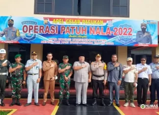 Wabup Rifai Tajuddin Hadiri Apel Gelar Pasukan OPS Patuh Nala 2022