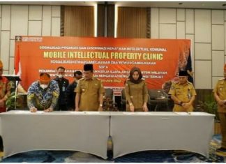 Pemkab BS Tandatangan MOU Bersama Kanwil Kemenhumham Bengkulu Terkait Perlindungan Hukum dan Kekayaan Intelektual