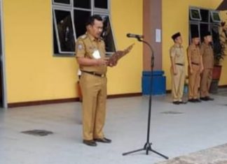 Apel Pagi Sekretariat DPRD Kota Bengkulu Dipimpin Oleh Sekretaris DPRD Kota Bengkulu A. Gunawan