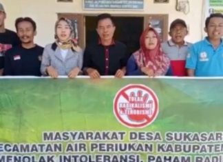 Pemerintah Desa dan Tokoh Masyarakat Seluma Nyatakan Tolak Paham Radikalisme