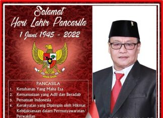 Peringati Hari Lahir Pancasila, Ini Pesan Ketua DPRD Pangkalpinang Untuk Generasi Muda