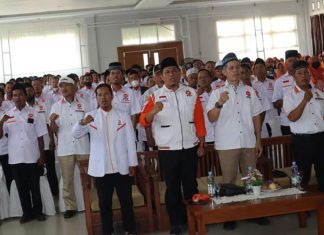 350 Warga Dilantik Menjadi Pengurus Ranting DPD PKS Kota Bengkulu Ikrar Sumpah Pengurus PKS Bengkulu