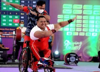 Mantab, Indonesia Raih Juara Umum ASEAN Para Games 2022 Atmaji Priambodo, peraih medali emas cabor Para Angkat Berat di ASEAN Para Games 2022. (Foto: Humas Kemenpora/Muchlis)