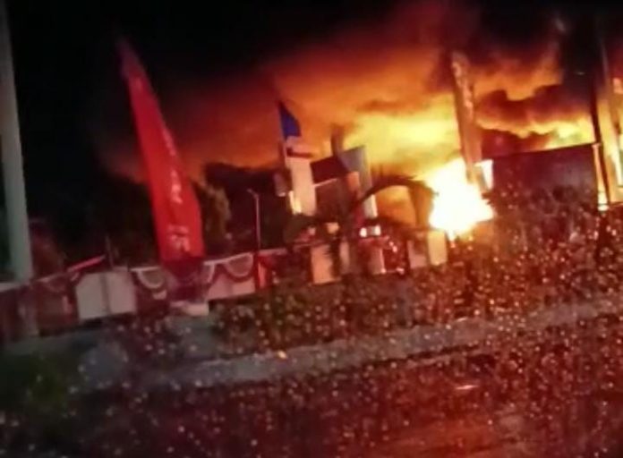 Kebakran SPBU KM 8 Kota Bengkulu