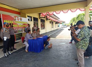 Aniaya Pesilat Sedang Latihan, Seorang Petani di Seluma Jadi Tersangka Konferensi Pers Polres Seluma