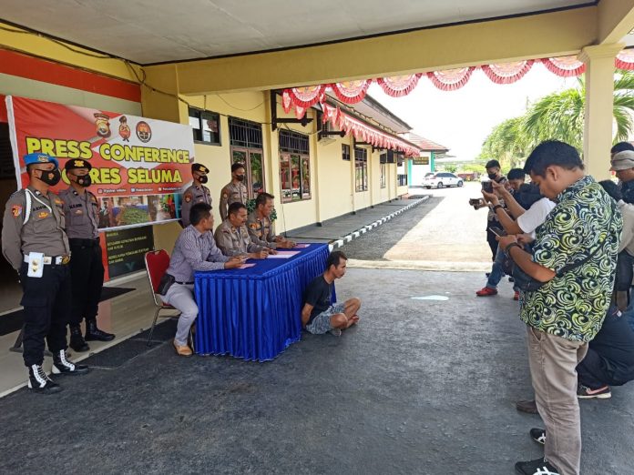 Konferensi Pers Polres Seluma