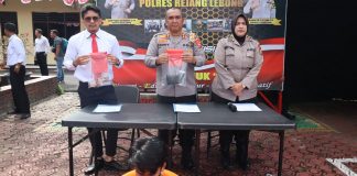 Polres RL Rilis Oknum Mahasiswa Simpan Dua Paket Sabu