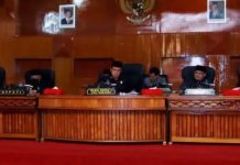 Wakil Ketua I DPRD Bengkulu Selatan Pimpin Rapat Paripurna Pandangan Umum Fraksi-Fraksi Wakil Ketua I DPRD BS Pimpin Rapat