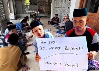 Forum Santri Nganjuk Minta Jokowi Pecat Menteri Suharso