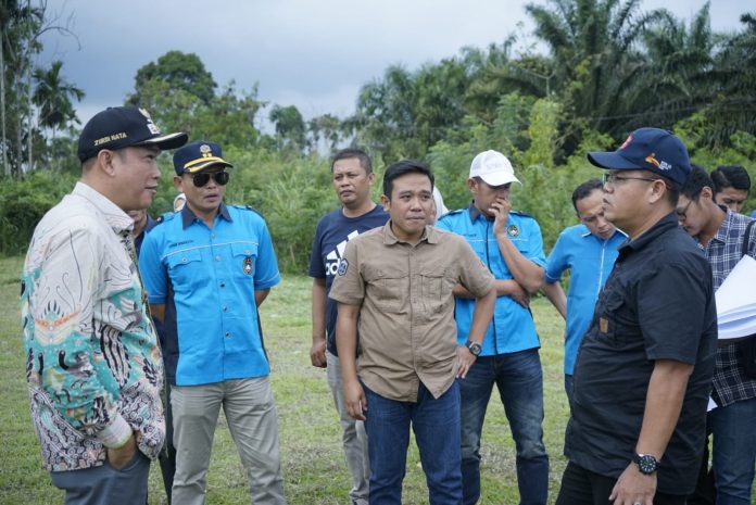 Wakil Bupati Kepahiang Zurdi Nata, Tinjau Pembangunan Stadion Mini