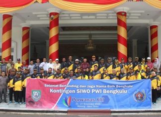 Kontingen Atlet PWI Bengkulu Siap Berangkat Ikuti Porwarnas 2022