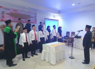 Selamat, 6 Anggota Panwaslu Kecamatan Selebar Dilantik
