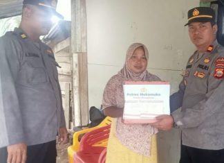 Polsek MMS Beri Bantuan Kemanusiaan Ke Warga Kurang Mampu