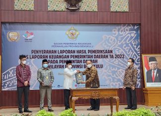 Luar Biasa, Lebong Kembali Raih WTP Dari BPK: Tujuh Kali Berturut-Turut