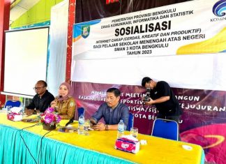 Usin Apresiasi Sosialisasi Internet Cakap di SMAN 3 Kota Bengkulu