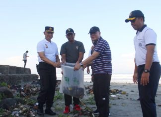 Ciptakan Pantai Panjang Bersih Nyaman dan Aman, Pemprov dan Forkopimda Pungut Sampah