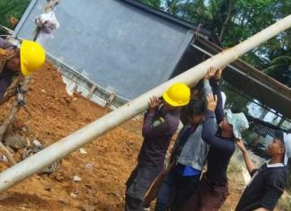 Jangan Panik, PJU Yang Roboh di Danau Dendam Sudah Diperbaiki