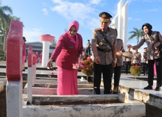 Sambut Hari Bhayangkara, Polda Bengkulu Gelar Ziarah Rombongan di Taman Makam Pahlawan