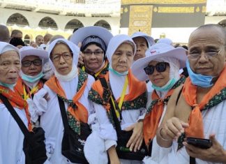 Jamaah Haji Bengkulu Kloter 7 Laksanakan Tawaf Wada’