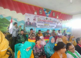 Wujudkan Keharmonisan dan Kerukunan, Bhabinkamtibmas Hadiri Sosialisasi Kampung Moderasi Beragama
