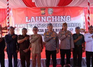 Kapolda Bengkulu Launching Kampung Tangguh Bebas Narkoba di Kepahiang