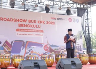 Wagub Bengkulu Buka Roadshow Bus KPK 2023 Jelajah Negeri Bangun Anti Korupsi