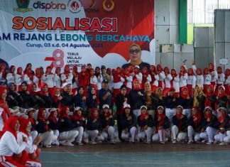 YJI dan Dispora RL Gelar Sosialisasi Senam RL BERCAHAYA