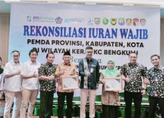 Pemkot Bengkulu Boyong 2 Penghargaan Dari BPJS
