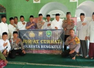 Jumat Curhat, Polresta Bengkulu Sosialisasi Polisi RW