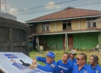 DPC Demokrat Bengkulu Utara Copot Gambar Anies Baswedan Dibaliho