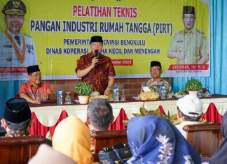 Pelatihan Teknis Pangan Industri Rumah Tangga, Dorong UMKM Kepahiang Naik Kelas