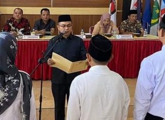 KPU Lebong Lantik Ketua PPK dan PPS PAW