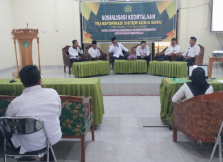 Kemenag Bengkulu Tengah Sosialisasi Tranformasi Sistem Kerja Baru
