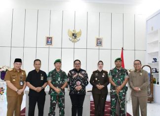 Pangdam II Sriwijaya Kunjungi Gedung Balaikota Merah Putih