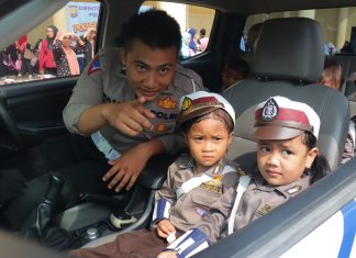Dit Lantas Polda Bengkulu Edukasi Tertib Berlalu Lintas Untuk Anak-Anak